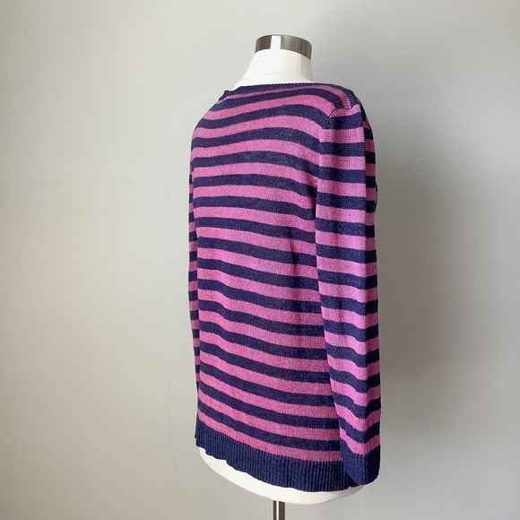 Talbots Linen Long Sleeve Shirt Top L - Picture 13 of 16